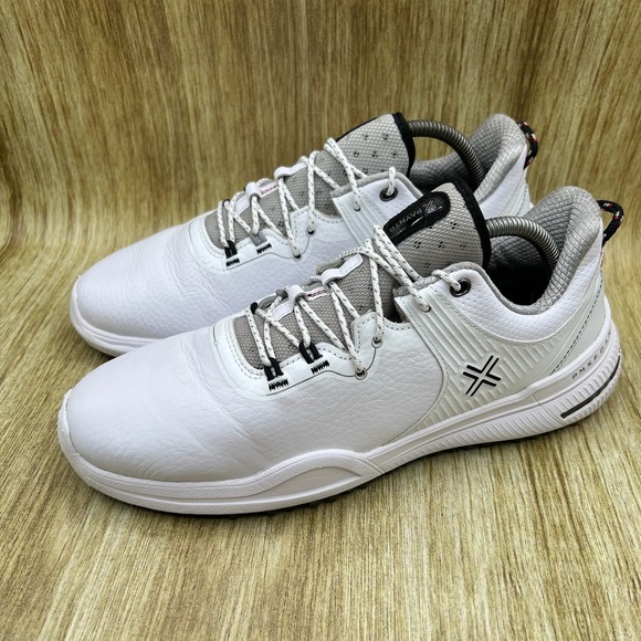 PAYNTR X 002 LE Men\'s Size 8.5 Golf Shoes White Silver Waterproof Spikeless main image 6